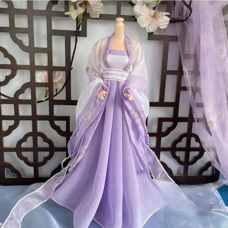 

Настроить масштаб 1/6, хобби, красота, солдат, древняя газовая юбка Hanfu, модель одежды, подарок для 12-дюймовых экшн-фигурок, декор