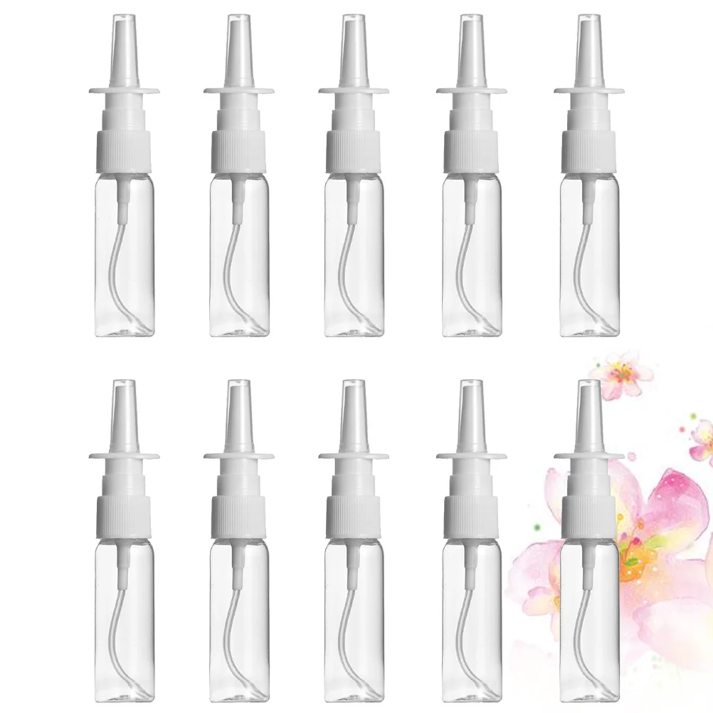 

10Pcs Portable Nasal Spray Bottle 30Ml Leak-Proof Travel Bottles for Shampoo Body Wash Refillable Container