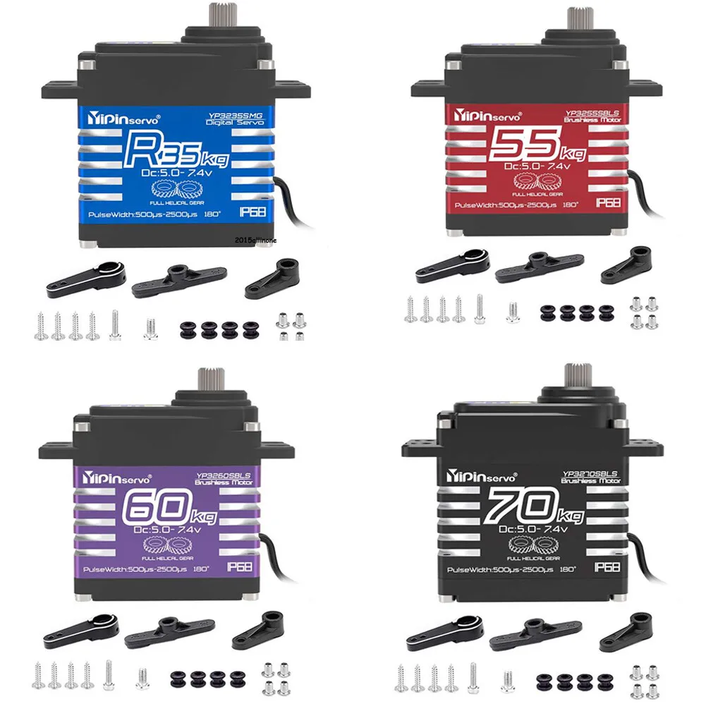 Servo Digital Brushless à Prova d'Água IP67 GXservo 35kg/40kg/55kg/60kg/70kg para Modelos RC Crawler 1:8 1:10 TRX6 Scx10
