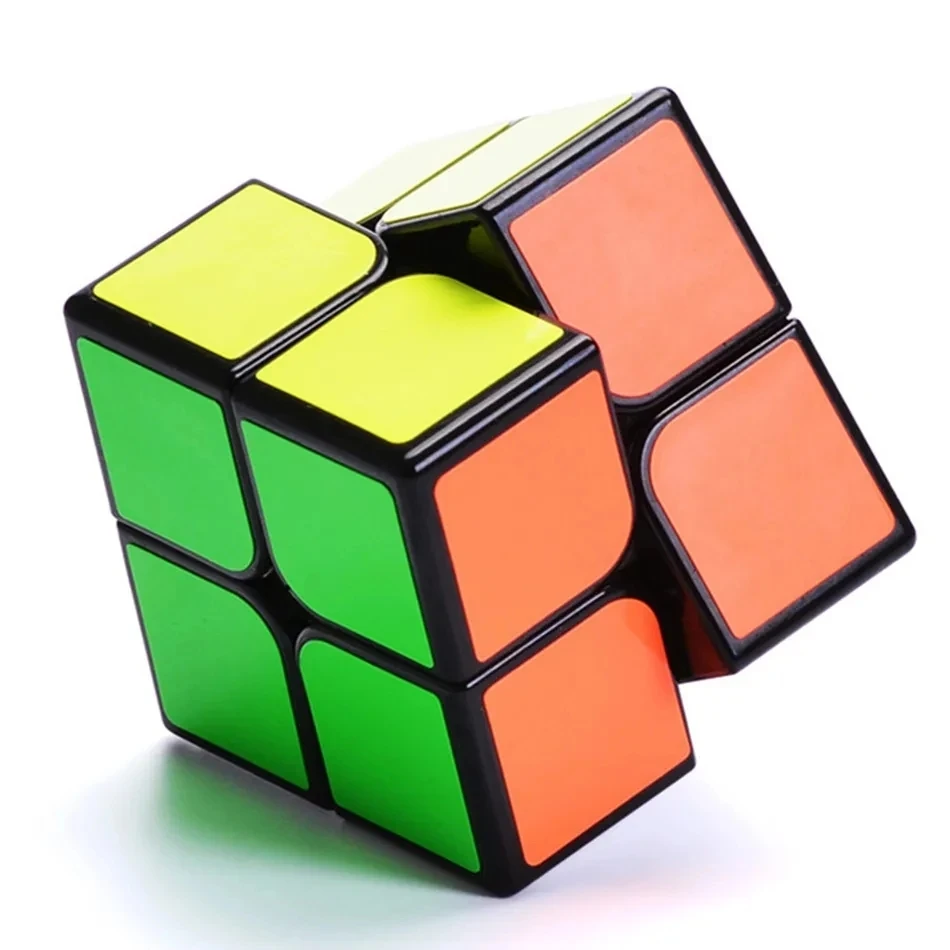 Qiyi Qidi 2x2 czarna naklejka wersja magiczna kostka czarna naklejka edukacja nauka Cubo Magico zabawki dla dzieci