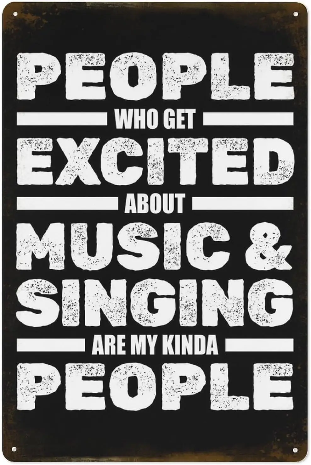 Choir Singing Funny Metal Tin Sign Poster 8”×12” Painting Sign Funny Wall Vintage Art Decor Retro Plaque For Home Bar Pub Club C