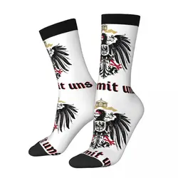 Winter Warm Harajuku Women Men God With Us Coat Of Arms Of The German Empire Socks Breathable Sports Socks