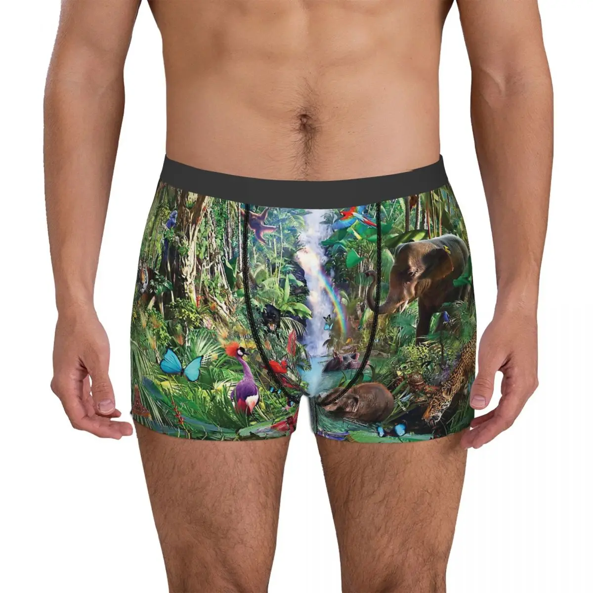 Jungle Book Tiger King of the Forest Animal Underpants Breathbale Panties Men's Underwear Comfortable Shorts Boxer Briefs