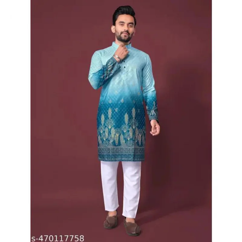 

Мусульманский кафтан в Дубае, мужской халат с длинными рукавами в этническом стиле, 2021, воротник-стойка, арабская одежда, мужской исламский повседневный халат