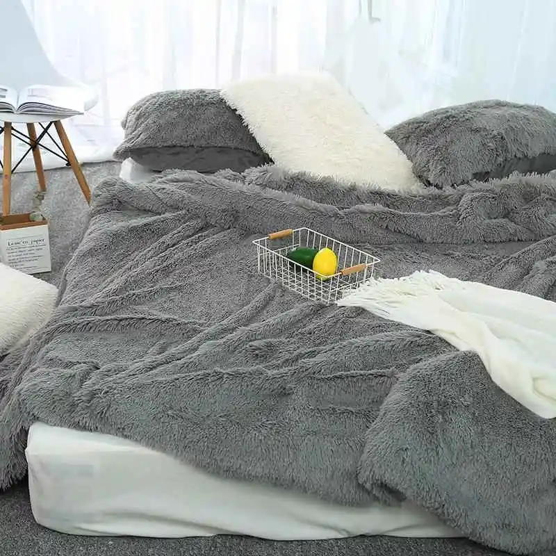 

Thickened Double-sided Long Plush Mink Blanket Lamb Velvet Winter Blanket Children's Blanket Modern Simple Style Coral Fleece...