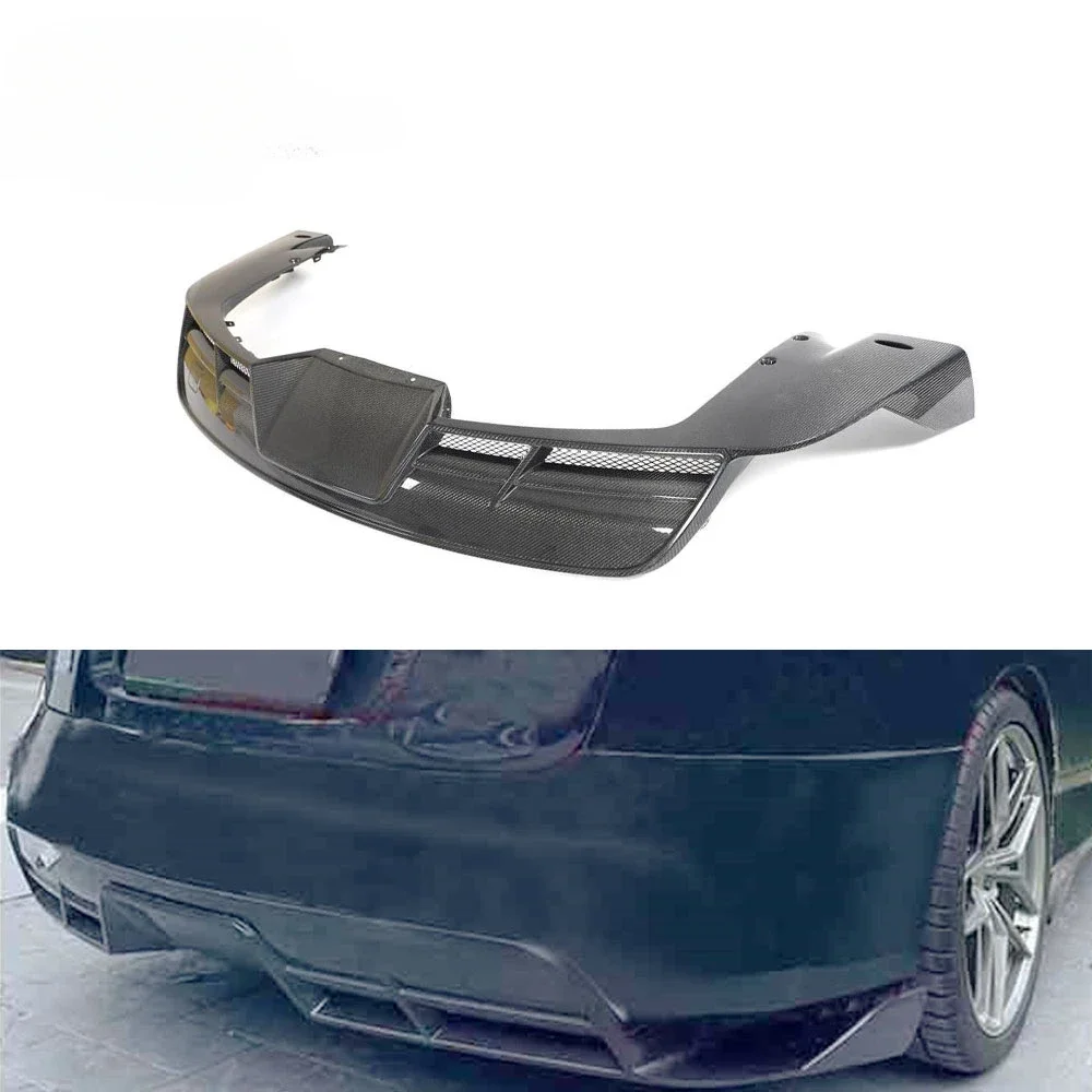 Carbon Fiber Rear Bumper Diffuser for Tesla Model S Plaid 2021 2023 EV body kits