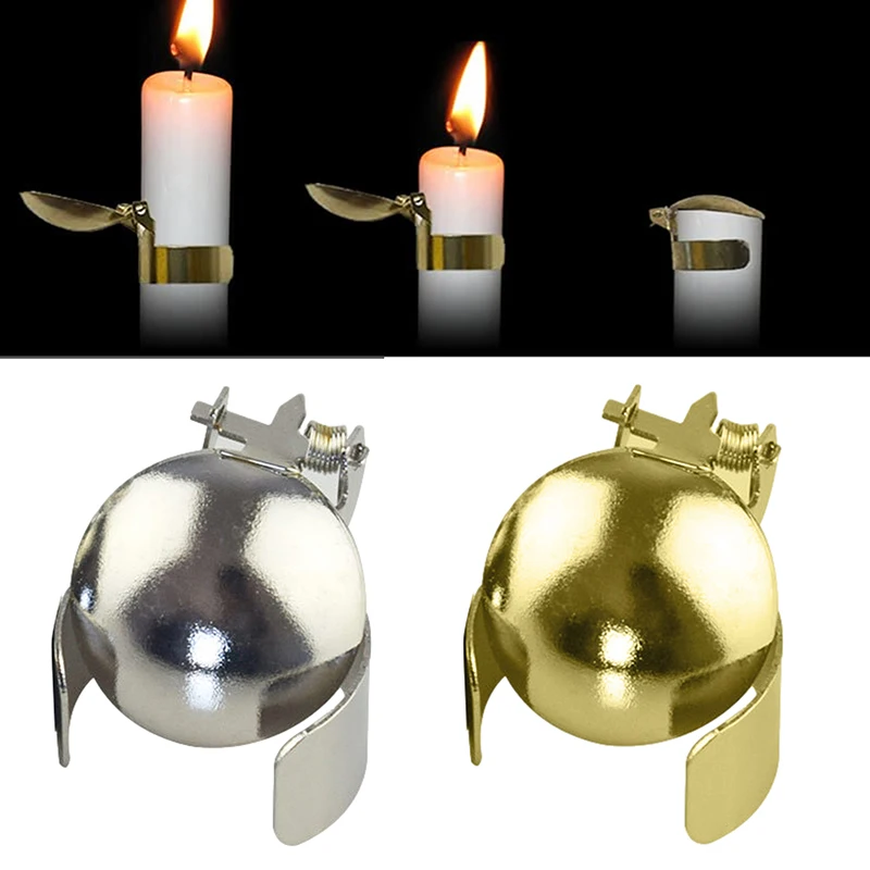 Candela automatica Fire Snuffer Putting Out Flame Candle Cover Wick Flame estinguente Clip in modo sicuro per la casa Indoor Outdoor