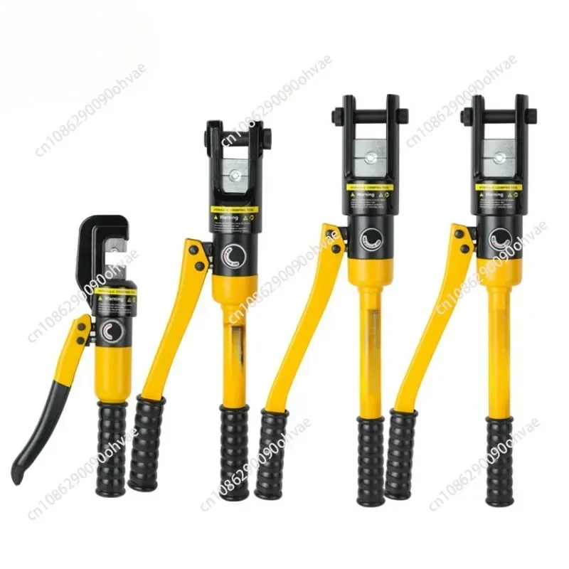 12 Ton Cable Lugs Terminal Hydraulic Crimping Plier Tool 9 Standard American Dies 8AWG 4/0 AWG Hardened Steel Construction