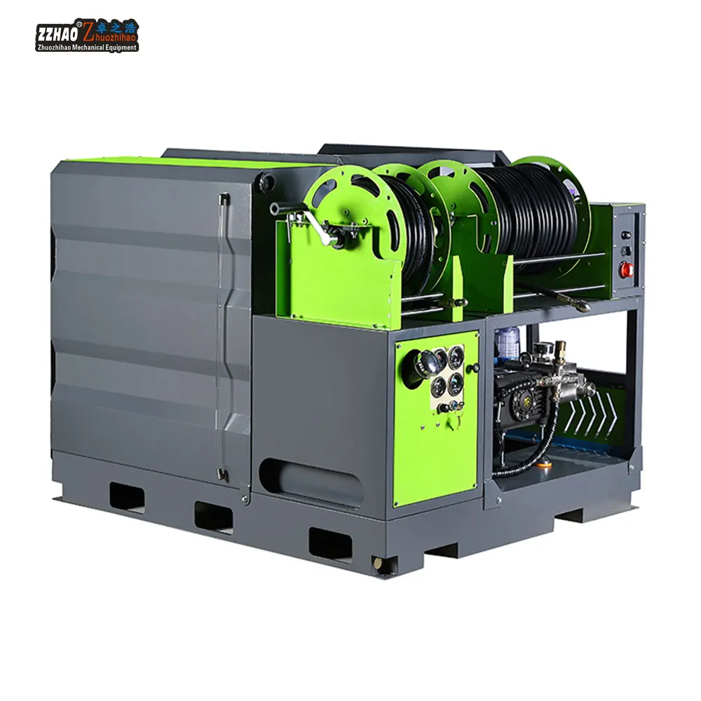 Diesel Pressure Washer Machine Factory Direct 15Mpa 65Hp Compact Heavy Duty Jet Cleaner for  Sewer Cleaning