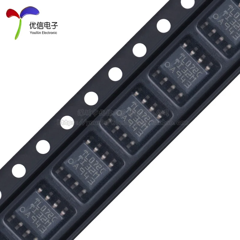 10 stücke original echte patch TL072CDR SOIC-8 dual JFET eingang allgemeine betriebsverstärker chip