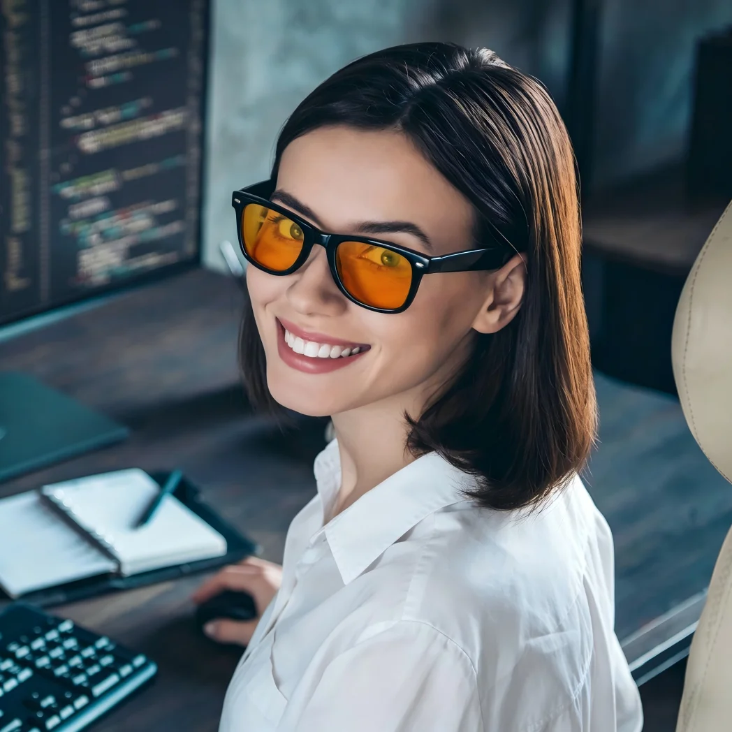 Okulary do gier z pomarańczowy – Gaming Glasses Blue Light recenzja i cena
