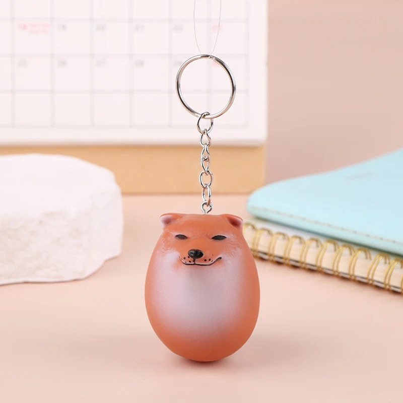 Dog Egg Keychain Creative Cute Dog Decoration Toy Keychain Car Phone Bag Pendant Gift Ornament Home Decor