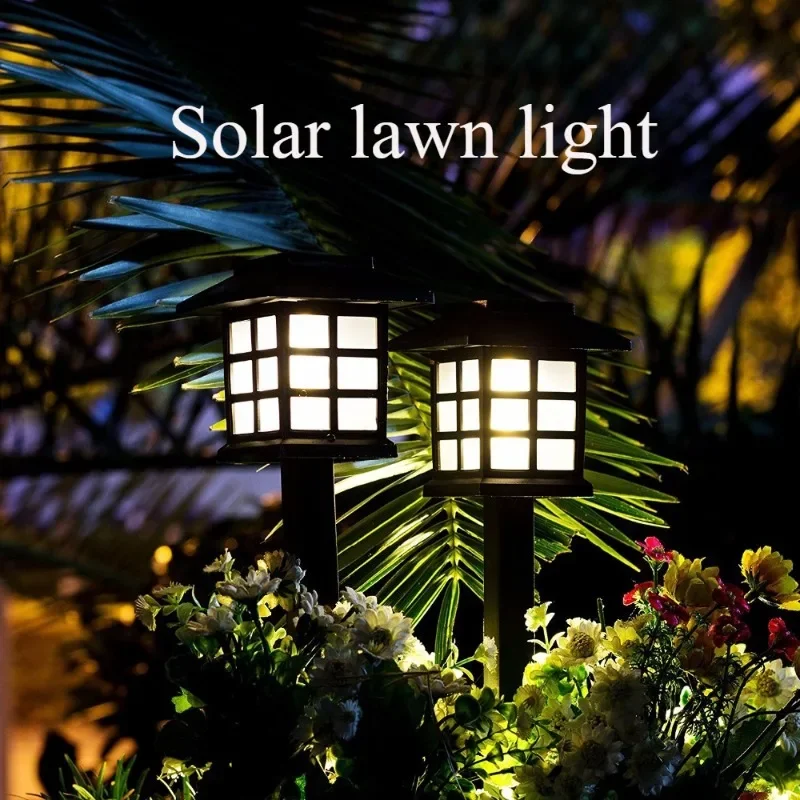 1 Pcs Solar Pathway Lights, Outdoor Solar Lamp Waterproof Landscape Lighting for Garden,Yard,Patio,Walkway,Driveway Decor