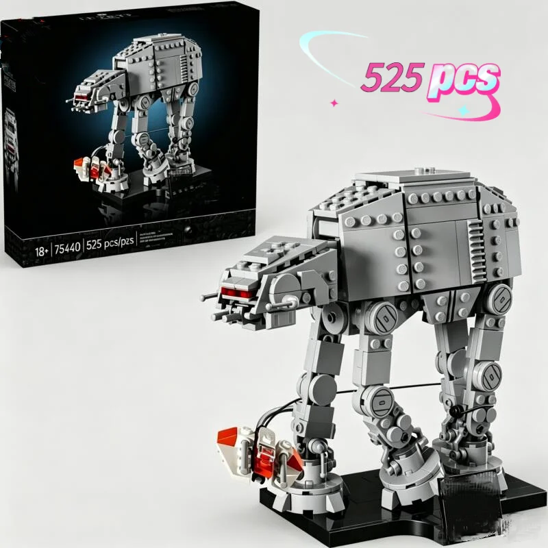 Image of 2026 Auf Lager 525 Teile FIT Starship AT-AT Puzzle-Modell Heimdekoration Ornament Bausteine Spielzeug für Geburtstag Festival Geschenke
