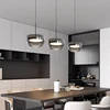 Anillo de luces led para decoración del hogar, lámparas colgantes modernas para sala de estar, comedor, iluminación interior 3