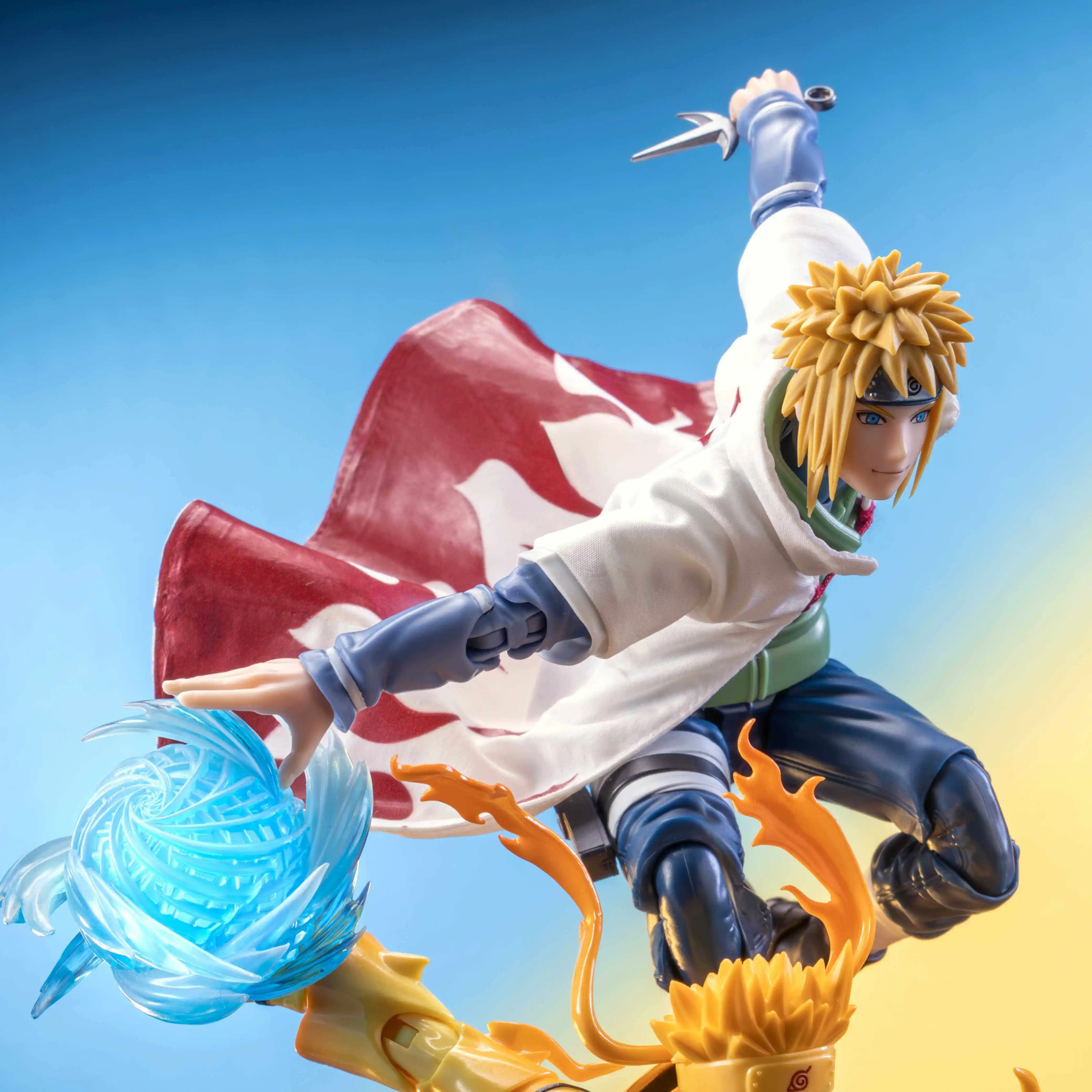 Hot Handmade 1/12 NARUTO The Fourth Hokage Namikaze Minato SHF 2.0 Cloth Cloak Accessory Anime Action Figures Body Model Toys view 4