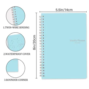 مفكرة جدول أعمال المخطط الأسبوعي ، دفتر ملاحظات A5 ، 52 أسبوعيا ، جدول أعمال القرطاسية ، لوازم المكاتب المدرسية ، القرطاسية ، 2022 أفضل 12 مخطط مدرسة مبيعات - No8