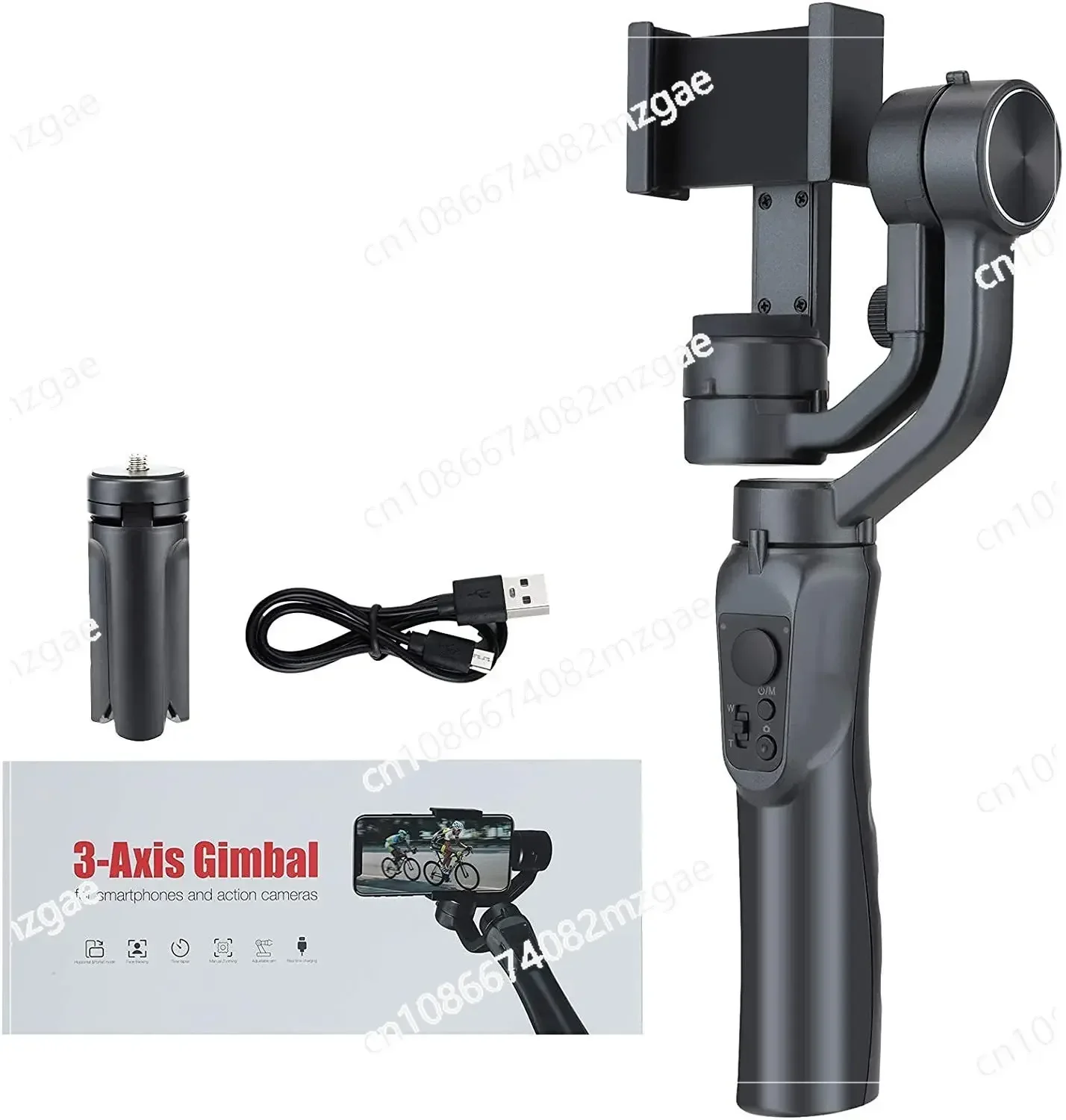 F6 3 Axis Anti-shake Handheld Gimbal Stabilizer with  Tripod for Travel Photography