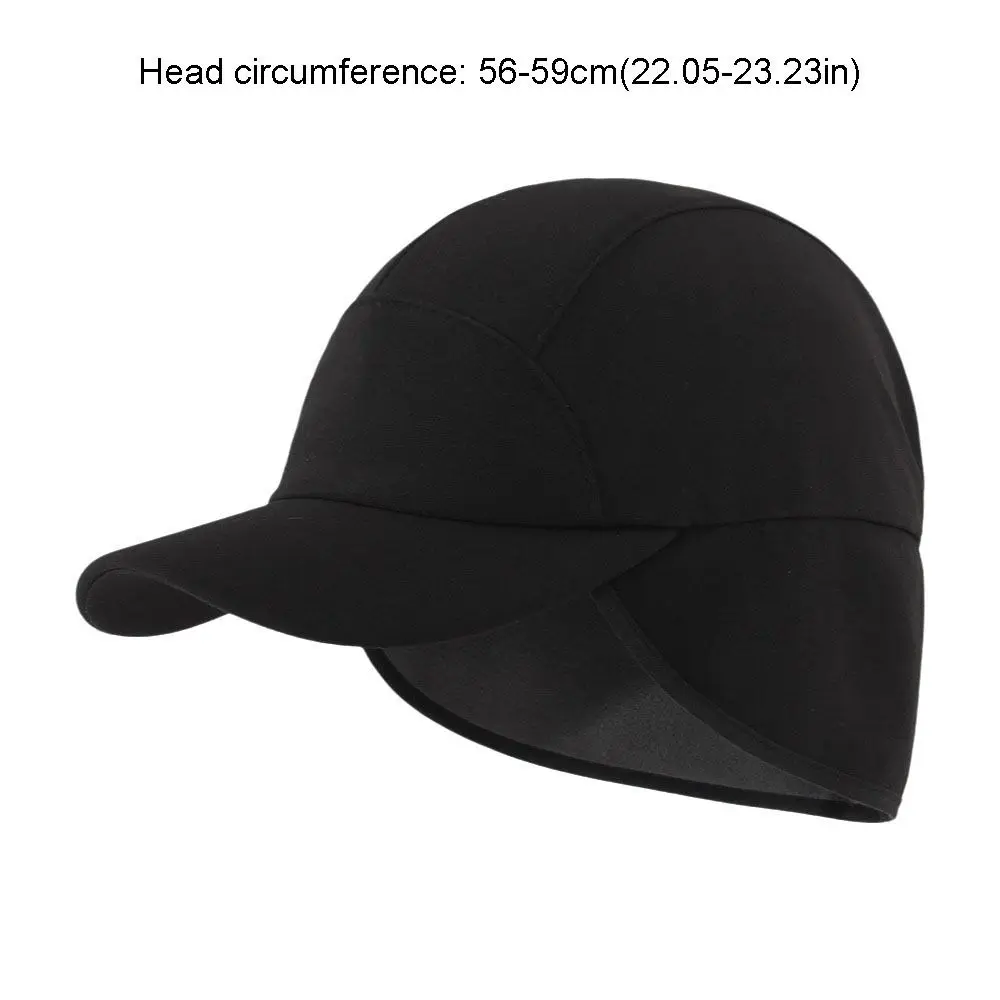 Einfache, einfarbige Winter-Baseballkappe aus Polarfleece, winddichte Ohrenschutzmütze für Herren, Snapback, dicke Ohrenschutzmütze für den Außenbereich. – Detail 1