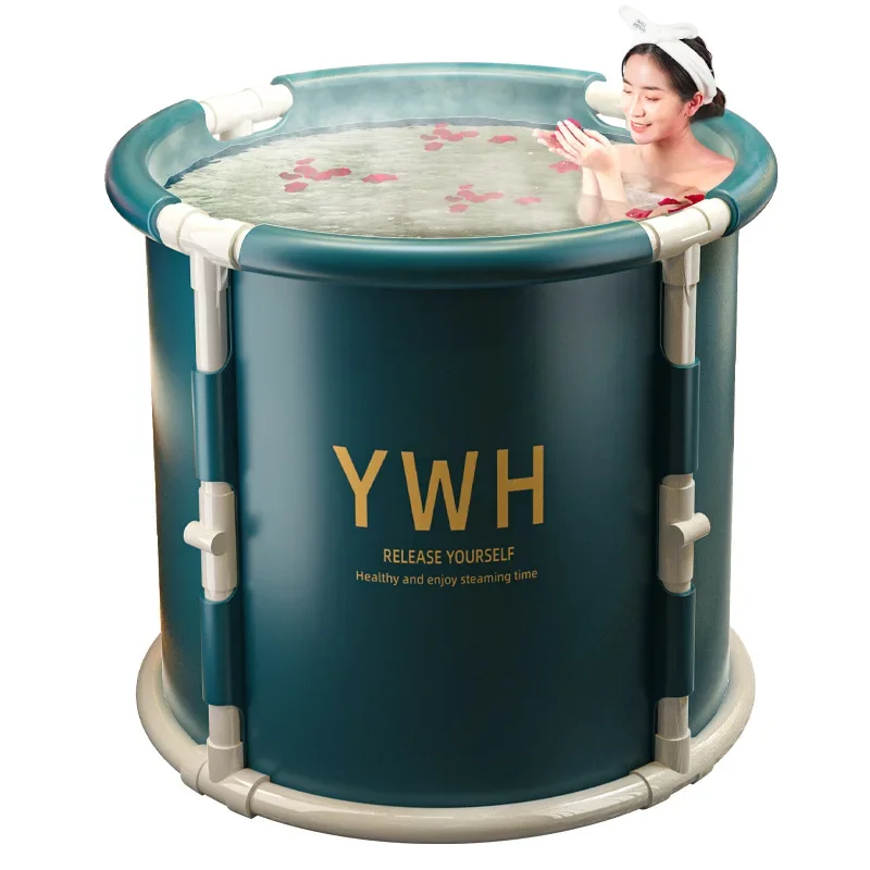 

Adult Folding Bucket Bidet Body Large Bathtub Thicken Shower Barrel Available Foldable Tub Portable Spa Bathtub