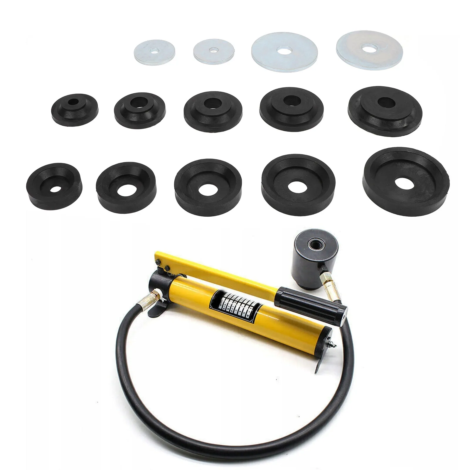 

Sheet Metal Dent Repair Mold Kit for Harbor Freight Hydraulic Punch Driver Kit Car Body Denting Puller Tool Set Auto Bodywork