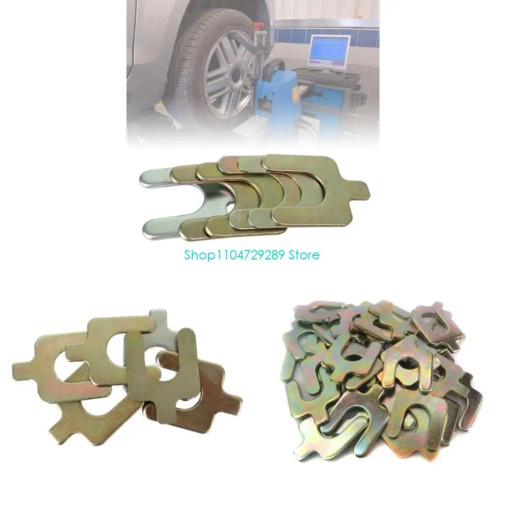 

D8KE 50 Pcs Four Wheel Alignment Insert U-shaped Shims Positioning Adjustment Washer