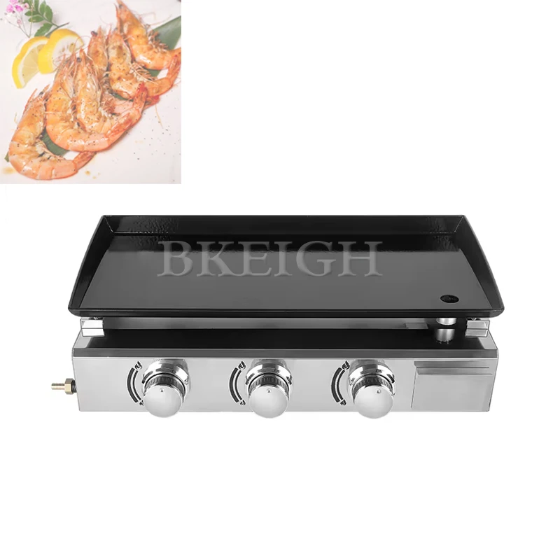 

High Quality Commercial Desktop Iron Plate Oven, Stainless Steel Barbecue Rack, Steak Machine