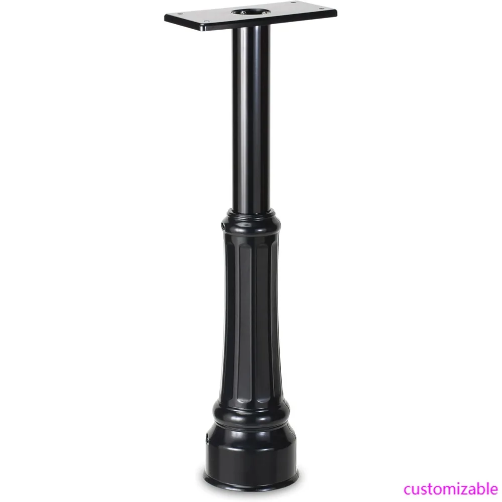 

Black Decorative Cover Basic Post Architectural Mailbox 7507B