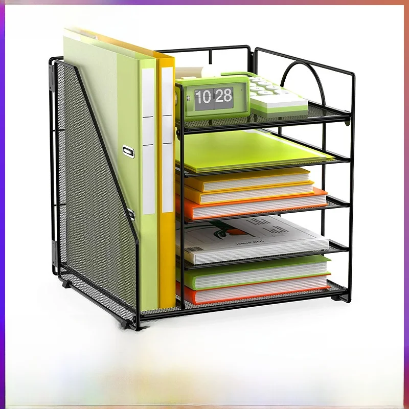 

Металлический органайзер для документов на рабочий стол, железный художественный лоток для хранения документов, трансграничный бизнес-продукт для организации документов на рабочем столе