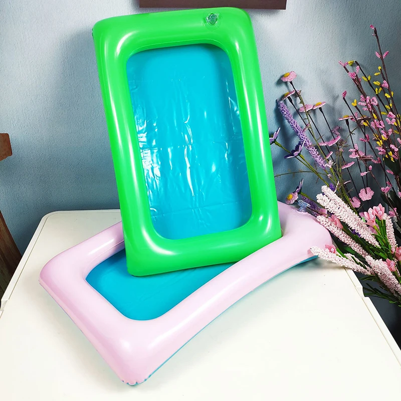 Inflatable Dynamic Sand Tray Indoor Magic Play Sand Educationa Children Toys Space Inflatable Accessories Plastic Mobile Table