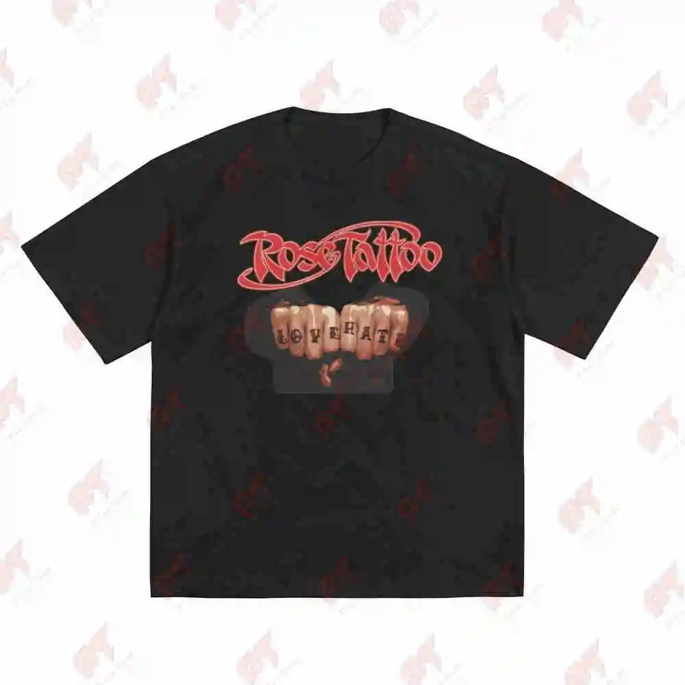 Rose Tattoo Band Assault And Battery 2023 Tour Short Sleeve Tee 100% Cotton T-Shirt