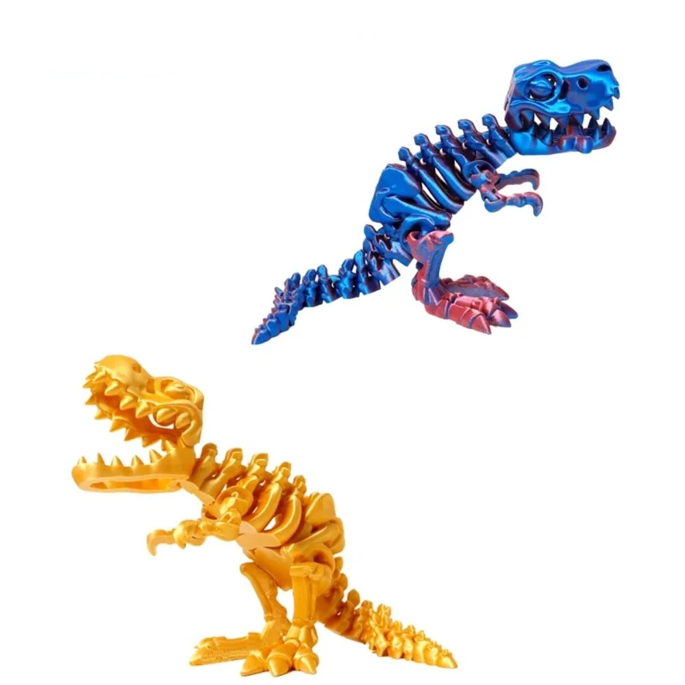 Kristall 3d gedruckt Kristall Dinosaurier drehbar großen Mund 3d gedruckt Tyranno saurus Rex Einweg gelenke flexibel