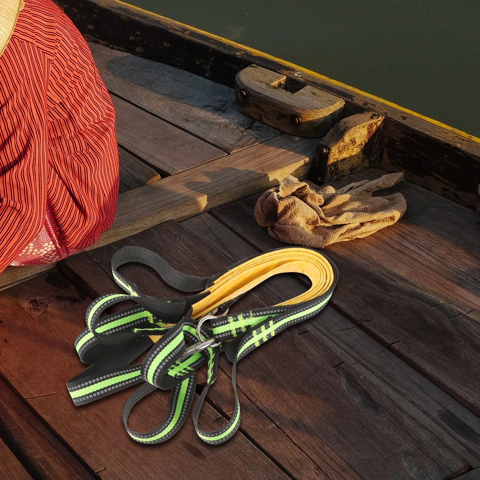 

Water Safety For Boat Kayak Rope Ladder Non-Slip Wear-Resistant Portable Dock Ladder Ship Side Accessory