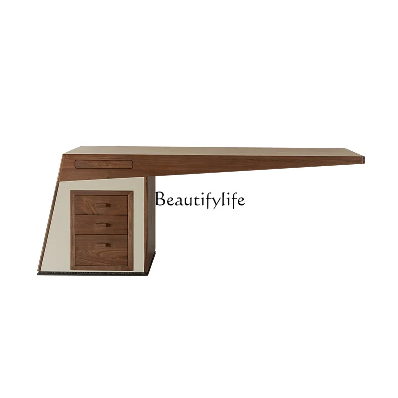 

Italian light luxury desk minimalist designer suspended office computer study creative desk