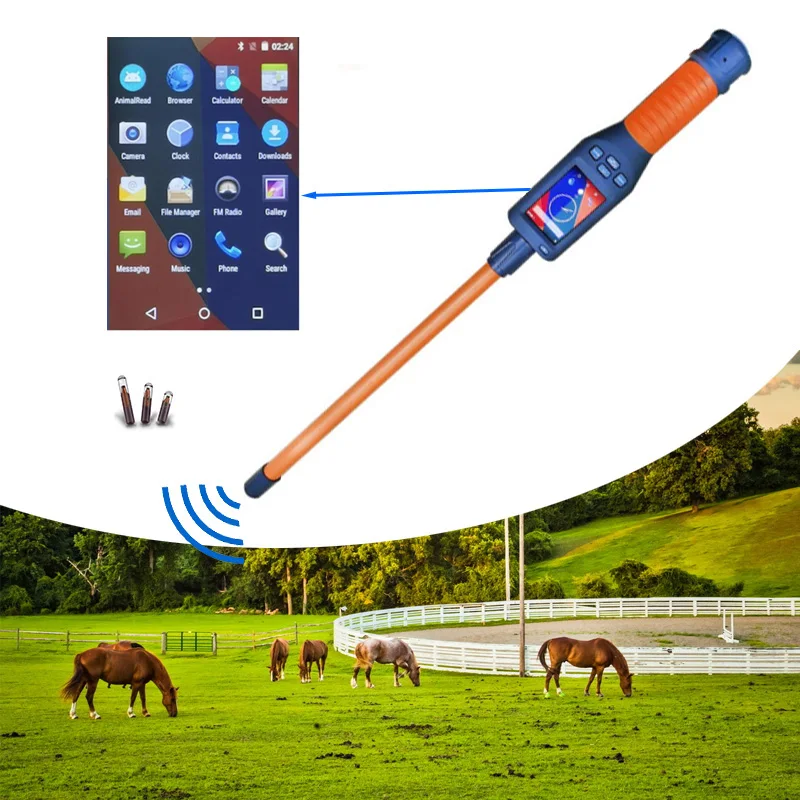 Stick Android ID считыватель Wi-Fi ISO RFID 134,2 кГц микрочип FDX-B HDX сканер ушных бирок для свиней, отеков, лошадей, раннего сельского хозяйства Livestock