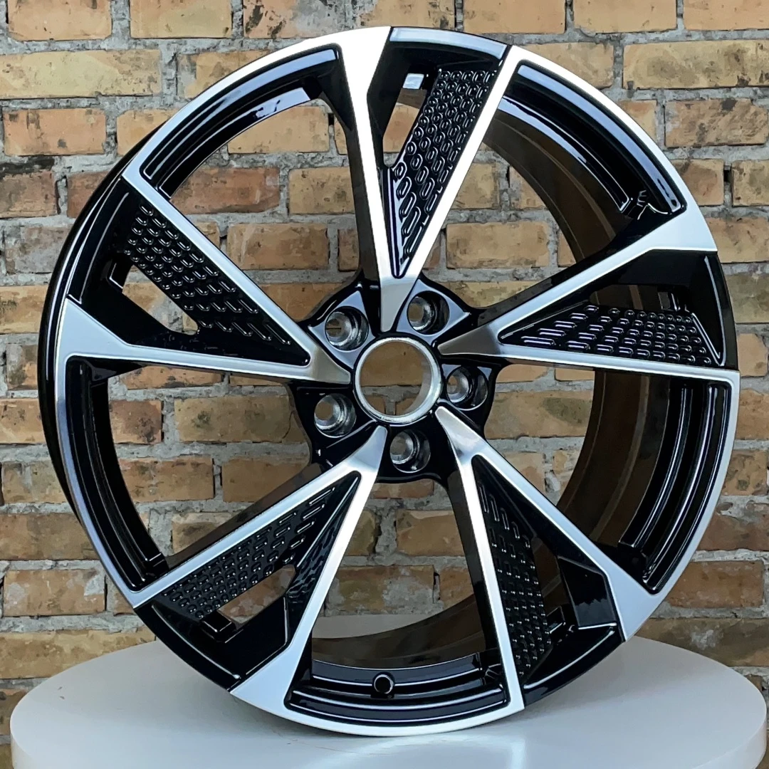 

Custom Hub Hot Sale Custom Black 18 19 20 21 Inch Forged Aluminum Alloy Car Rim Wheels Hubs 5-Spoke Bright Finish for