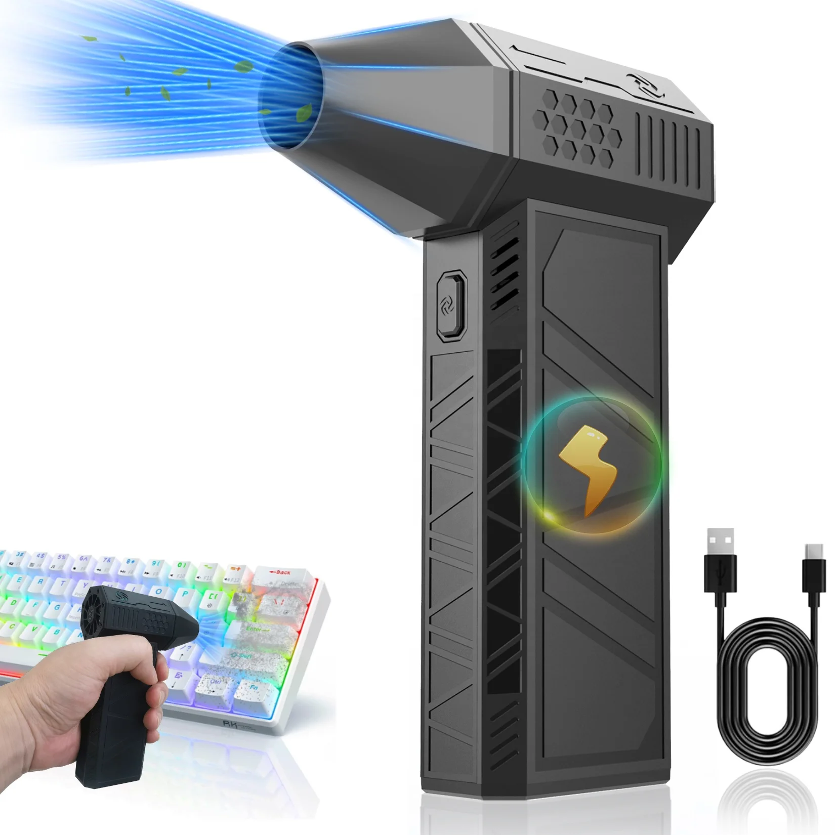 

Jarvis Tornado Electric Industrial Cleaning Air Spray Gun Tool Sets For Car Detailing Wash Powerful Blow Dust Removal Tool X3,