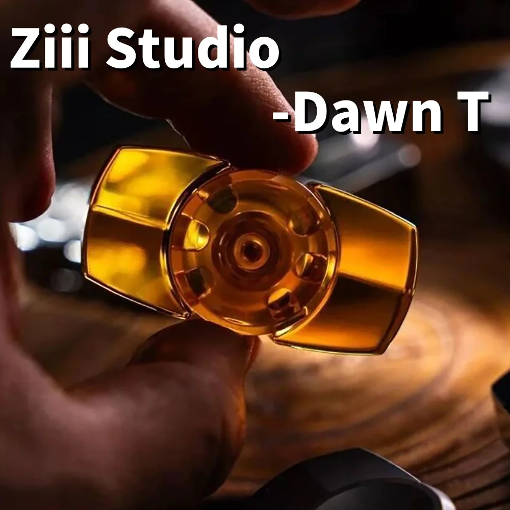 Ziii Studio Dawn T Fidget Spinner Giroscopio a due pale Giocattoli Fidget in metallo per adulti Antistress Novità Giocattolo Spinner originale