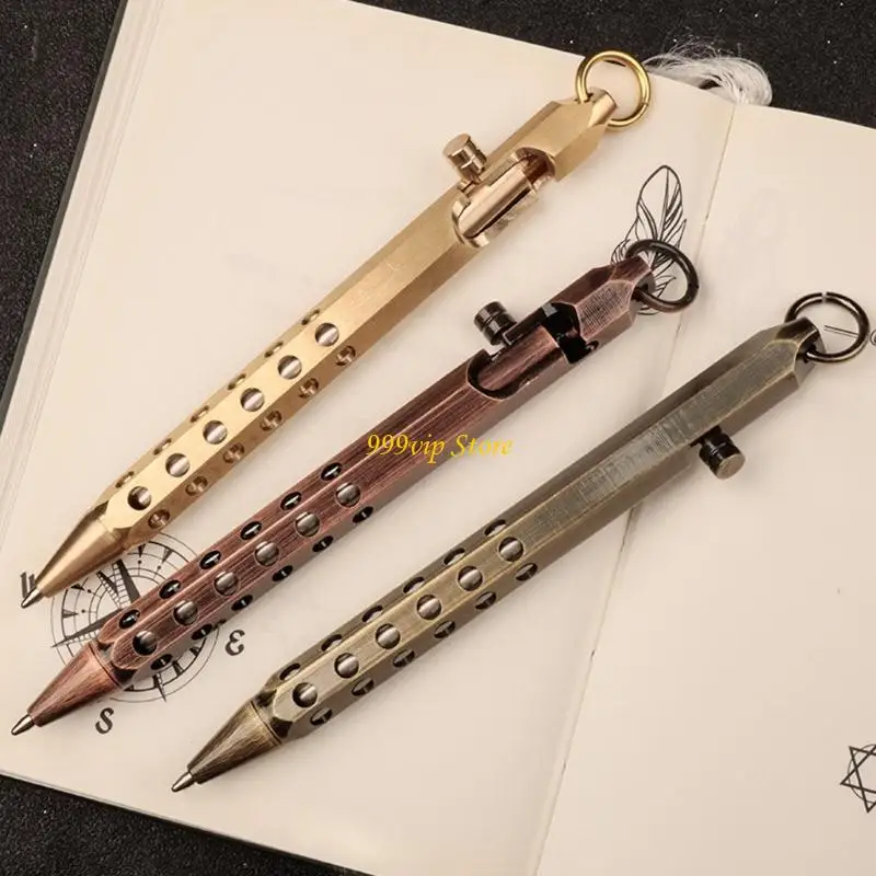 

C90C Bolt Action Pen Подписание ручка 0,7 мм ретро -шариковая ручка плавная ручка для подростков для взрослых.