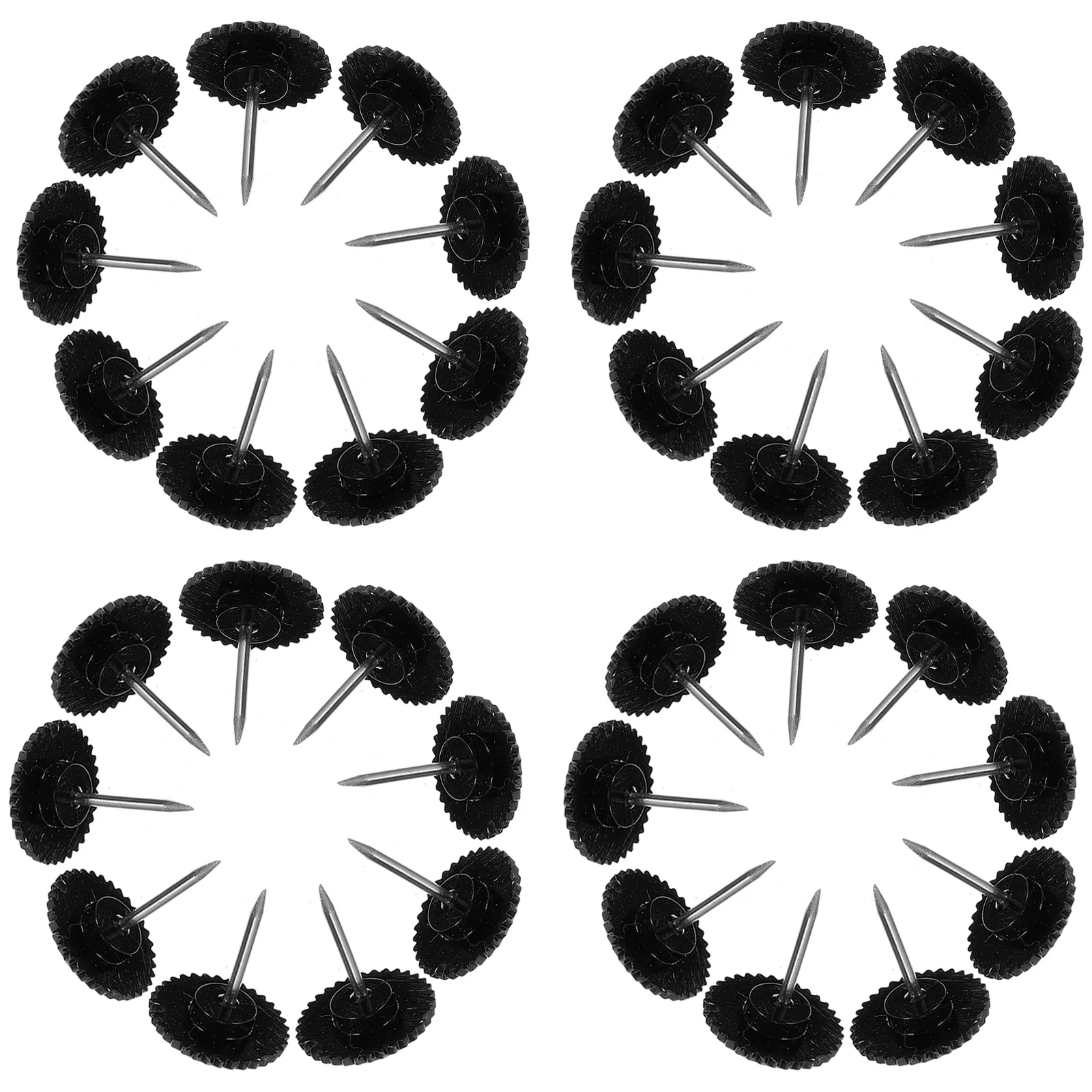 

100Pcs Soft Cork Board Thumb Tacks Plastic Metal Push Pins Bright Colored Office Desk Accessories for Map Marking Bulletin