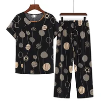 Cotton Pajamas Women's Thin Short Sleeve Set Plus Size Women's Loungewear Can Be Breathable and Antibacterial Sleepwear - Image 3