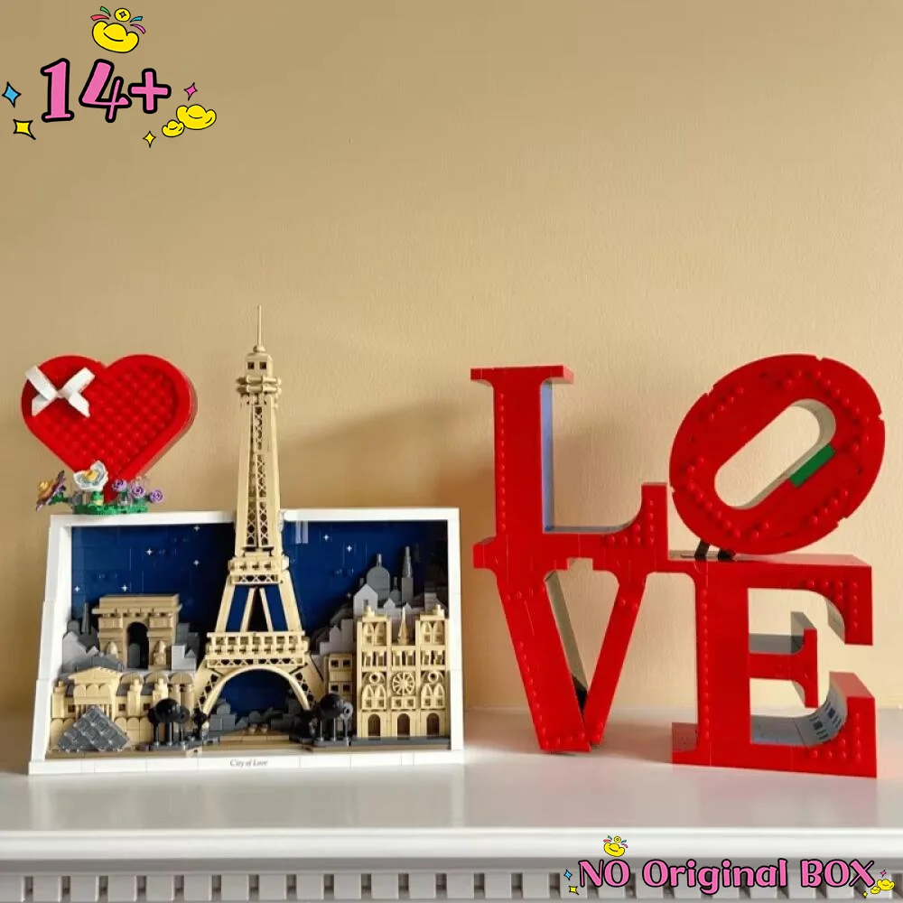 

2026 New Love City Paris 21064 Building Series Children's Blocks Brick Model Set Gift Suitable for Boys Girls Kid Birthday Gifts