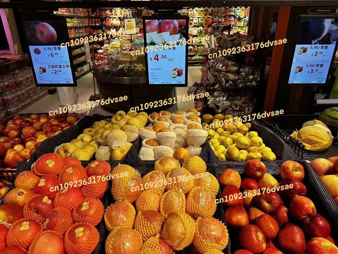 

NEW 10.1inch digital signage display,Double screen display Supermarket price atag,Media Digital Signage Display screen