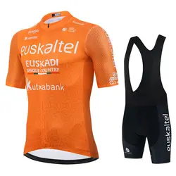 2025 Euskaltel Euskadi Team Cycling Jersey Set Men Cycling Clothing Race Road Bike Suit Bicycle Bib Shorts Maillot Ropa Ciclismo