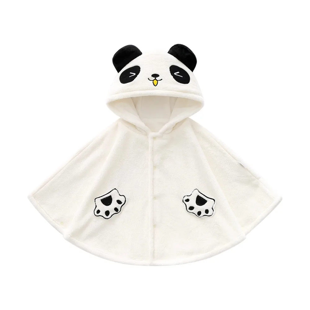 

Durable Warm Baby Hooded Cloak Fleece 0-2 Years Winter Cape Newborn 73/90cm Outfit for Boys Girls