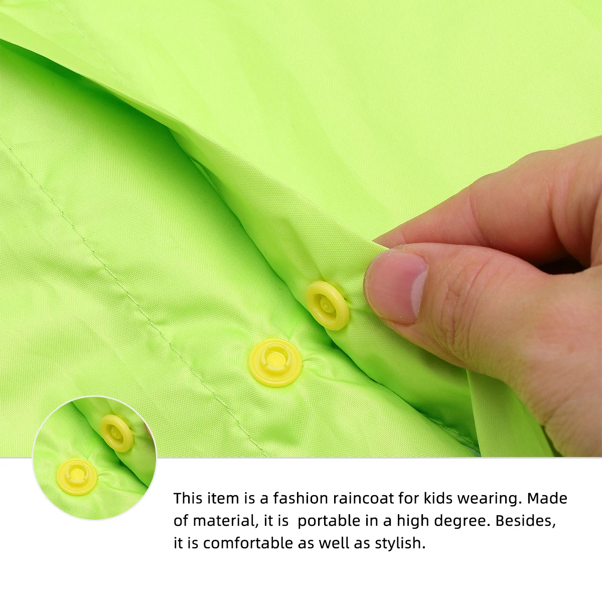 

Cartoon Dinosaur Outdoor Raincoat Kids Poncho Outdoor Rainwear Lightweight Portable Reusable Travel Cycling Riding
