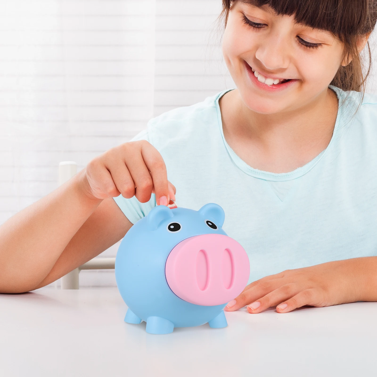 

Piggy Bank Coin Cute Child Small Unbreakable Boys Saving Change Children for Currency