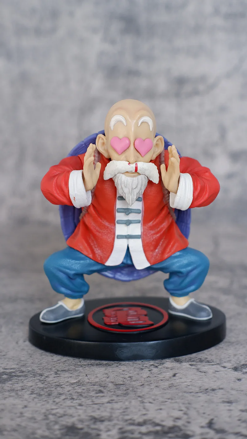 Cute Anime Dragon Ball Z Master Roshi PVC Action Figure Kame Sennin Statue Collectible Model Kids Toys Doll Gifts 16cm