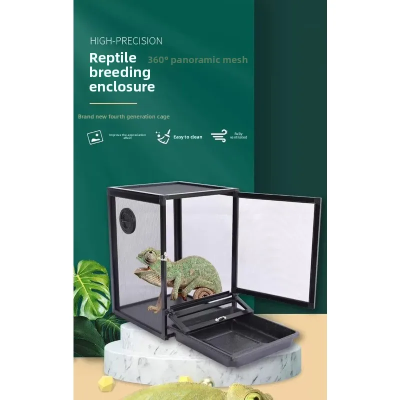 High definition climbing pet feeding box cage aluminum alloy mesh cage insulation climbing pet box