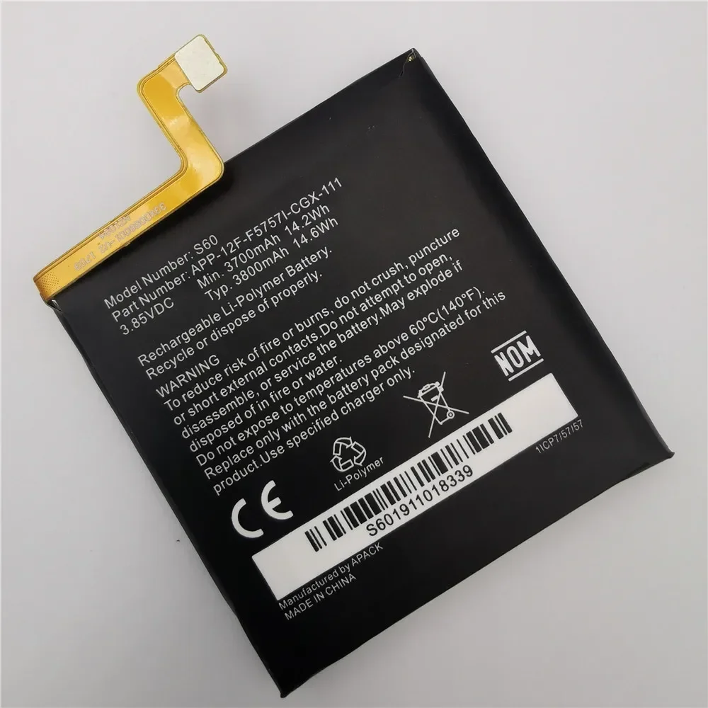 2024 Years 100% Original Replacement battery 3800mah For Caterpillar Cat S60 APP-12F-F57571-CGX-111 batteries Fast Shipping